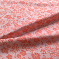 Orange Silk Print Upholstery Jacquard Fabric